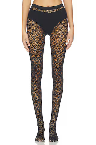 Wolford Mermaid Net Tights in Black from Revolve.com | Revolve Clothing (Global)