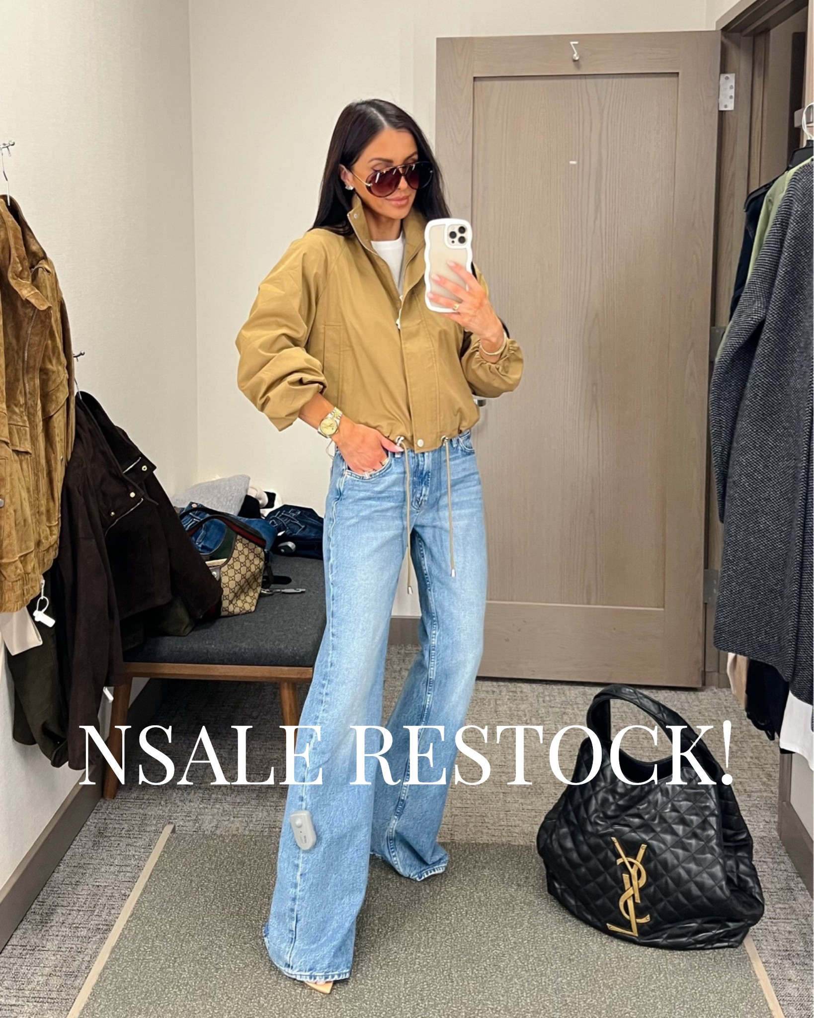 NSALE outfits back in stock!
Rails jacket 
Mother jeans wearing a 24

#LTKSaleAlert #LTKOver40 #LTKootd
