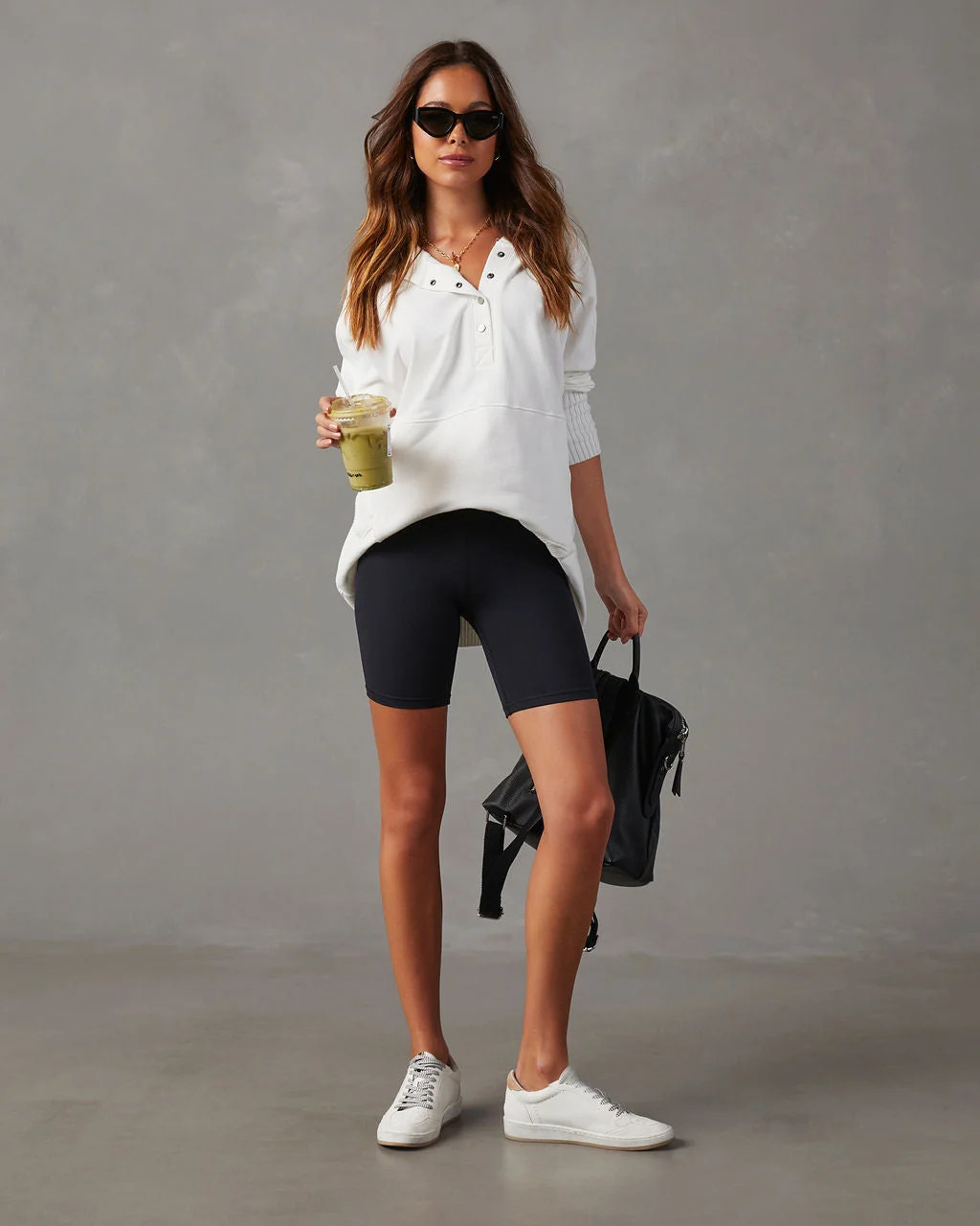 Mindful Cotton Pocketed Henley Hoodie | VICI