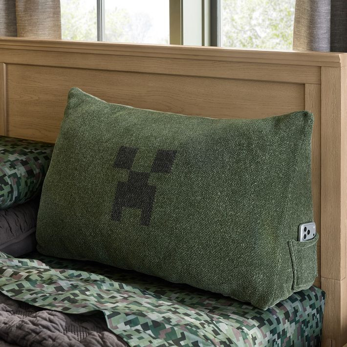 Minecraft Creeper Wedge Pillow | Pottery Barn Teen