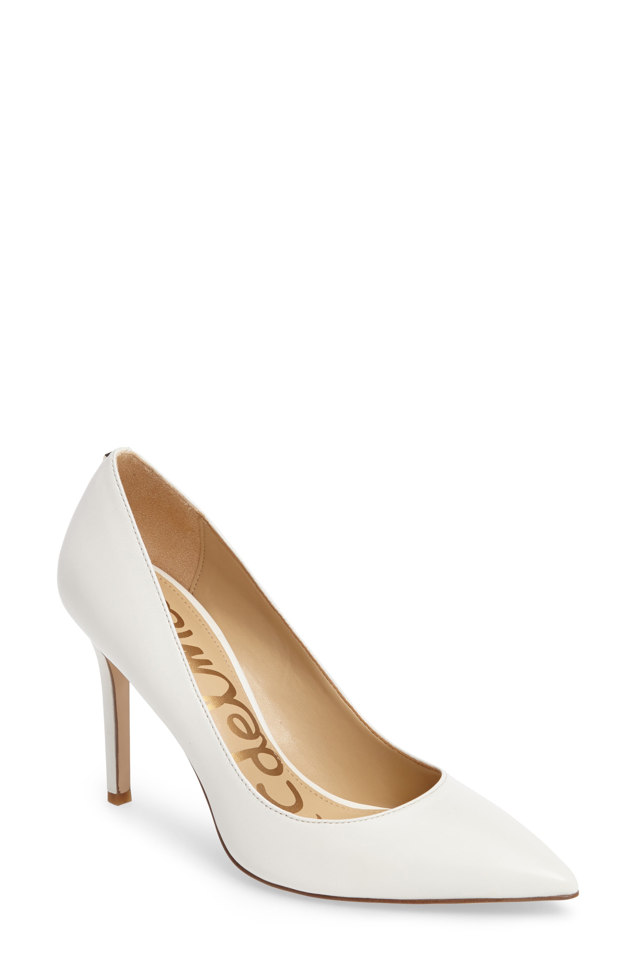 Women's Sam Edelman Hazel Pointy Toe Pump, Size 10 M - White | Nordstrom