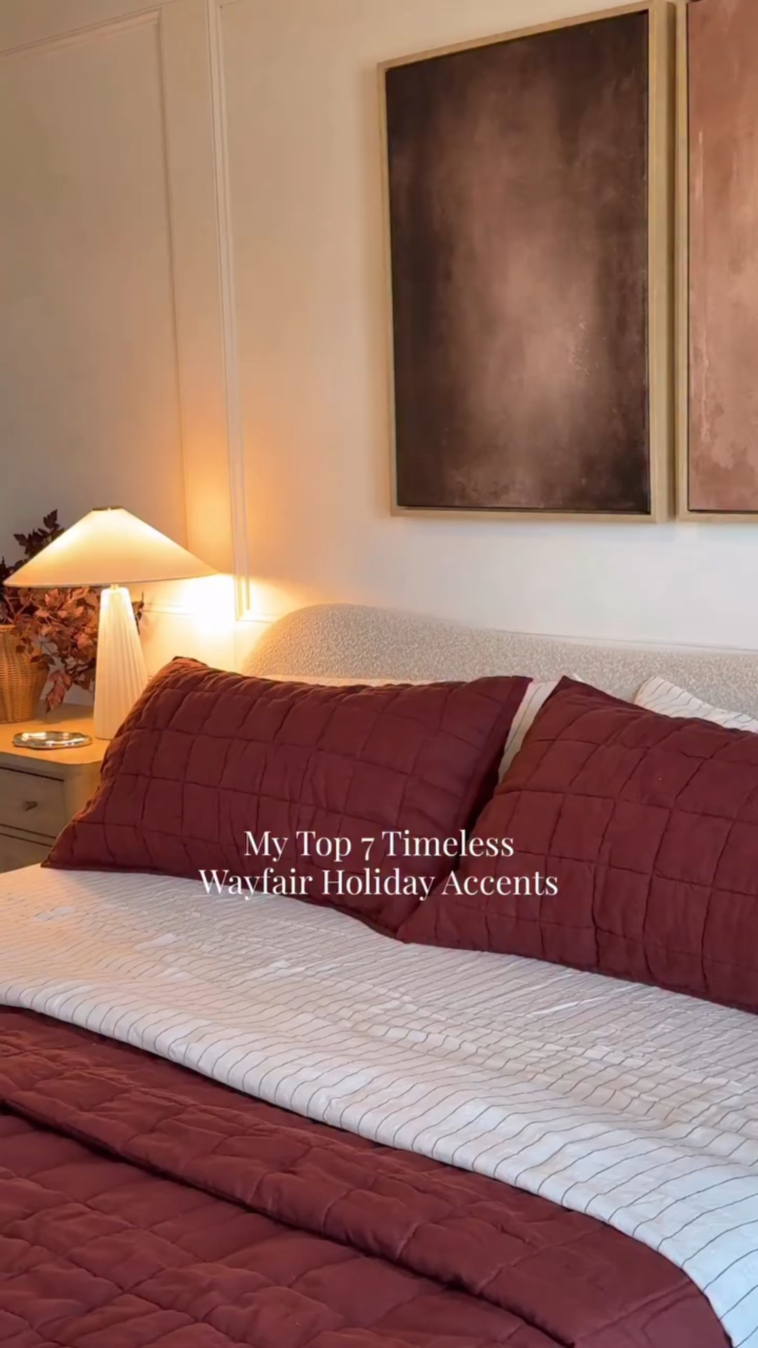 #ad I’ve rounded up my top 7 @wayfair finds that always bring the season to life in our home. 

From cozy textures to classic accents and those little details that make a space feel like home for the holidays—@wayfair has everything you need to bring the season to life. Decorating truly feels effortless when you have staples you’ll love for years to come.

Follow @neutralCatt for more holiday home inspo
Comment “Holiday” & I’ll DM you the links. 

 #wayfair #wayfaircreator #yourshortcuttoholiday #holidayinspo #homedecor #christmas2025 #bedroomdecor #holidayvibe