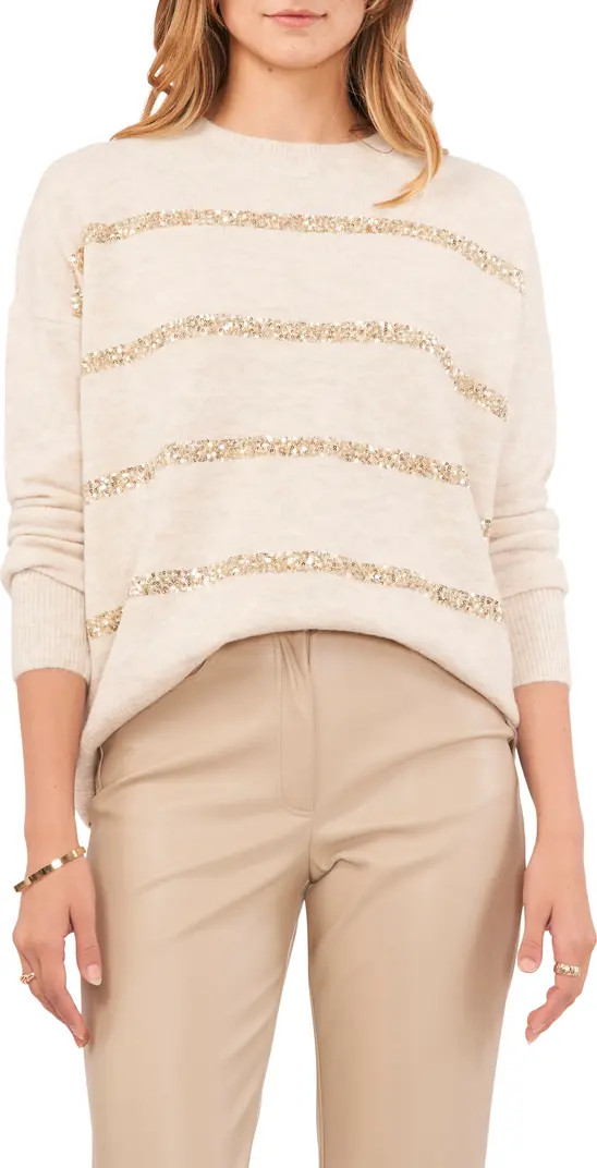 Sequin Stripe Sweater | Nordstrom