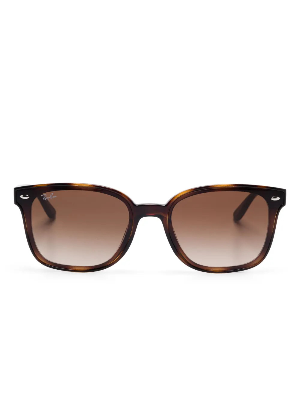 Ray-Ban Óculos De Sol Quadrado | Marrom | FARFETCH BR | Farfetch (BR)