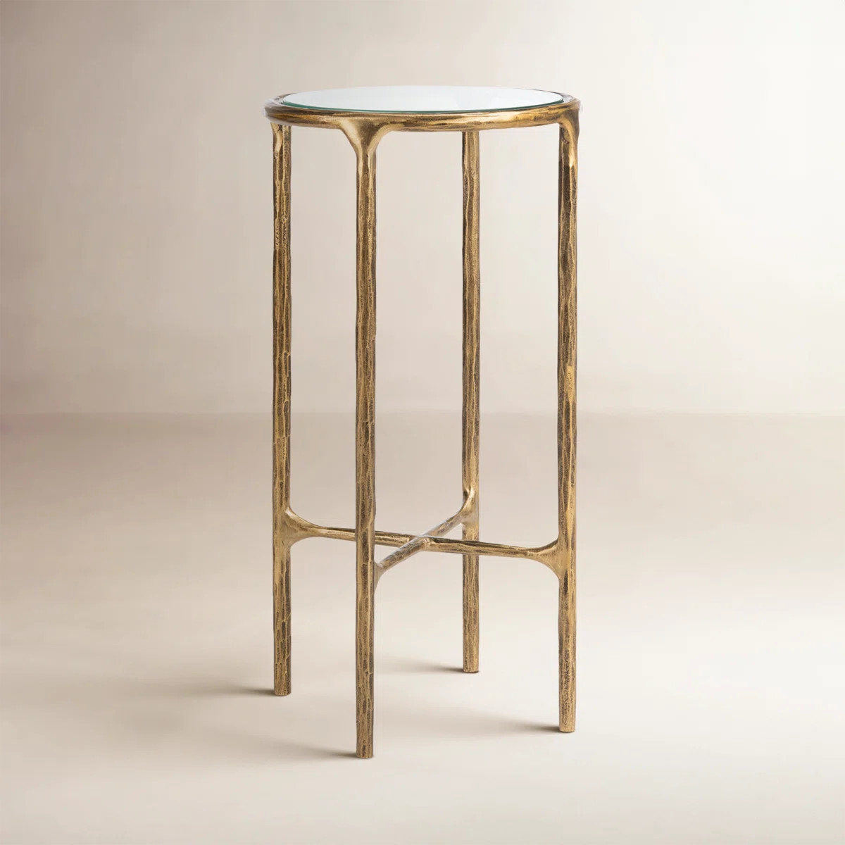 Safavieh Jessa Forged Metal Tall Round End Table & Reviews | Perigold | Perigold