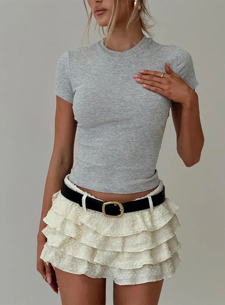 Match Point Mini Skort Porcelain | Princess Polly US