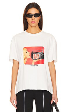 Wish Me Luck TV T-Shirt in White from Revolve.com | Revolve Clothing (Global)