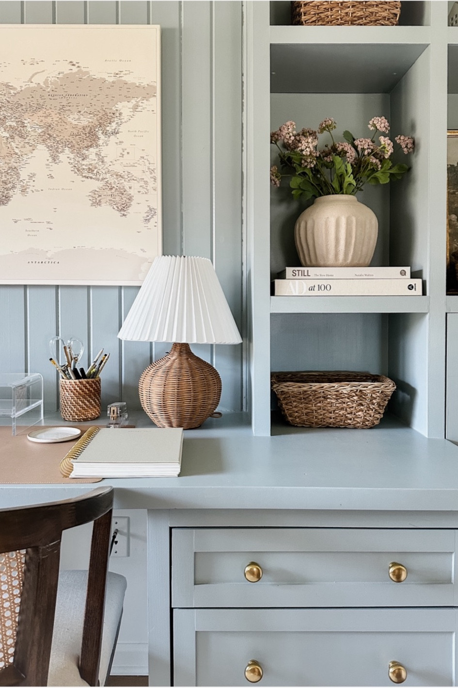 Summer office decor 🌸 I love this adorable wicker lamp and pink stems from Target! 

#LTKSeasonal #LTKStyleTip #LTKHome