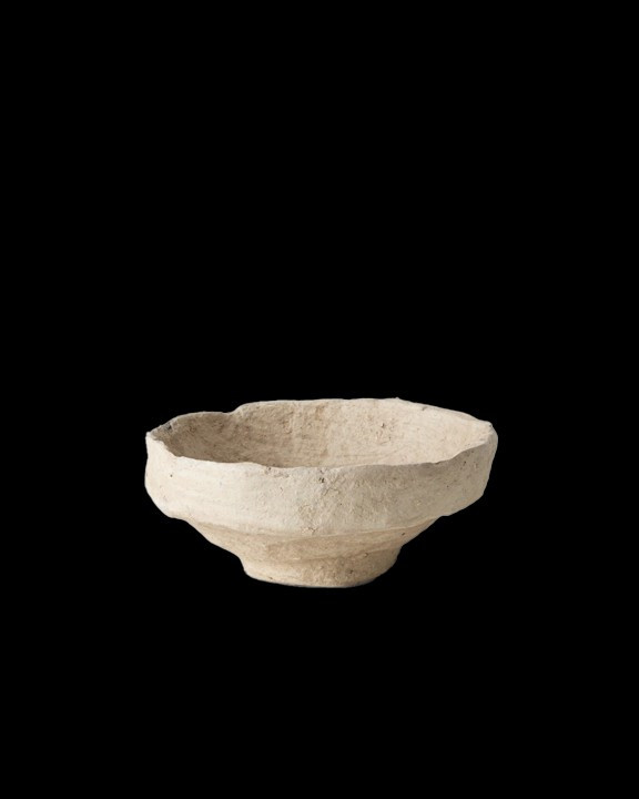 HAND-CRAFTED PAPER MACHE BOWL | Off-White Palette