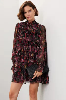 Floral Ruffle Dress | Rent the Runway