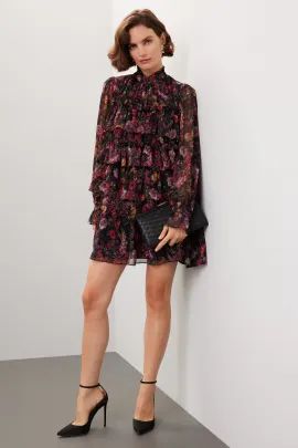 Floral Ruffle Dress | Rent the Runway