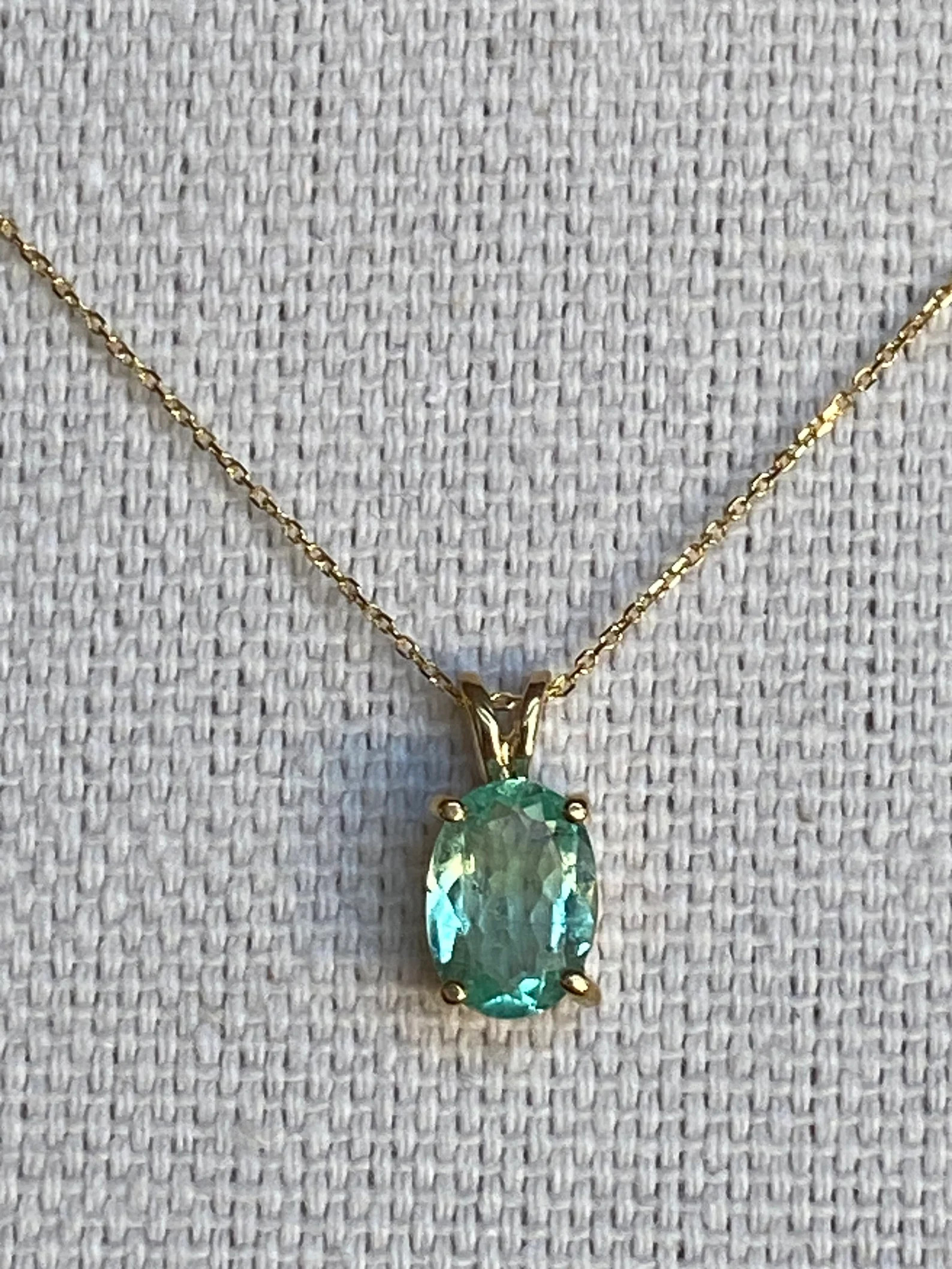 1 carats Colombian natural emerald pendant , 14k gold, include chain | Etsy (Global)