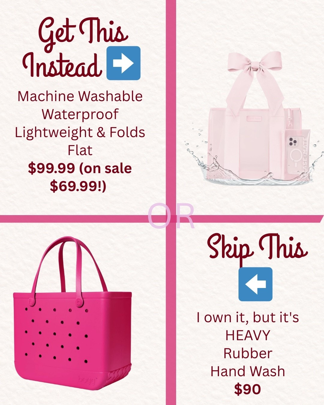 I Own This… But Here’s the Better Tote

I actually own the viral rubber tote… and I DO like it 👀

BUT… it’s heavier than I expected (even empty 😅)

So I went looking for a better option and found this one 🙌

✔️ Machine washable
✔️ Waterproof
✔️ Lightweight (!!)
✔️ Folds flat

And it’s on sale right now… which makes it a no brainer 💗

If you’ve been influenced by the original… this is your upgrade.

I'll link both so you can decide for yourself.

#LTKSwim #LTKTravel #LTKSaleAlert