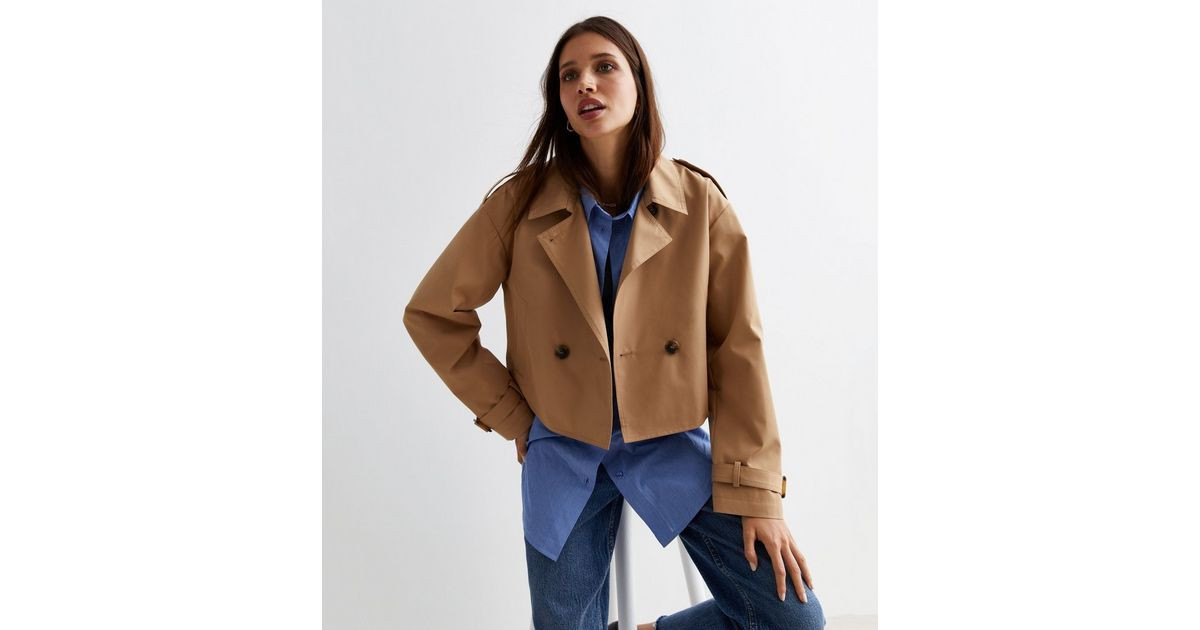 Camel Crop Trench Jacket | New Look | New Look (UK)