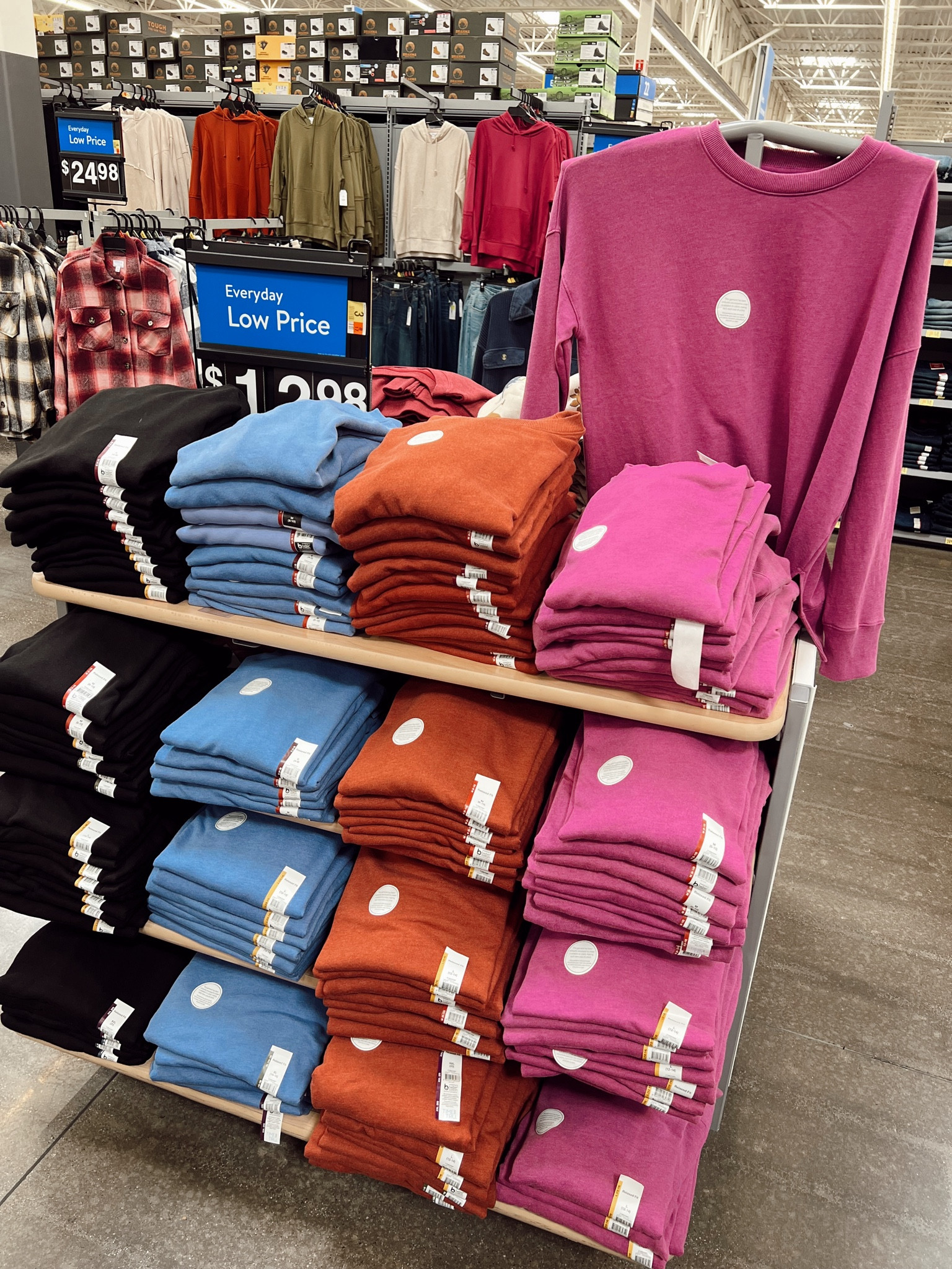 These Walmart sweatshirts sell out EVERY year. Comes in so many good colors & fully stocked in all sizes, for now! Size up for an oversized fit to wear with leggings 

#LTKFindsUnder50 #LTKFindsUnder100 #LTKStyleTip