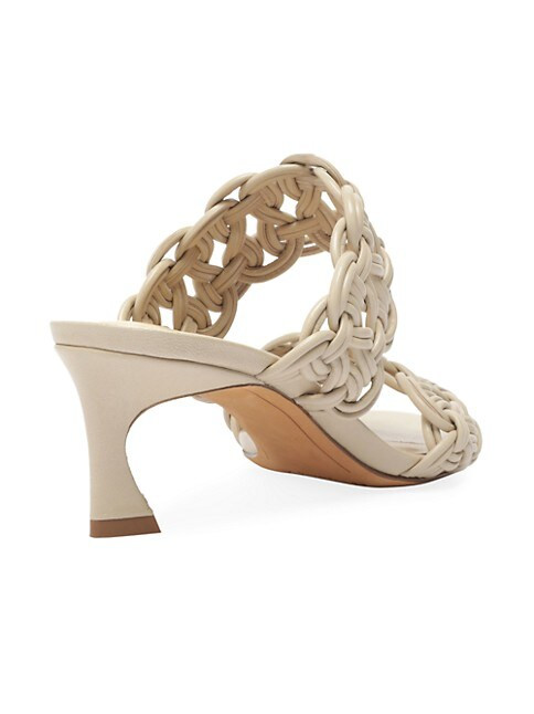 Sammy 50MM Braided Leather Sandals | Saks Fifth Avenue
