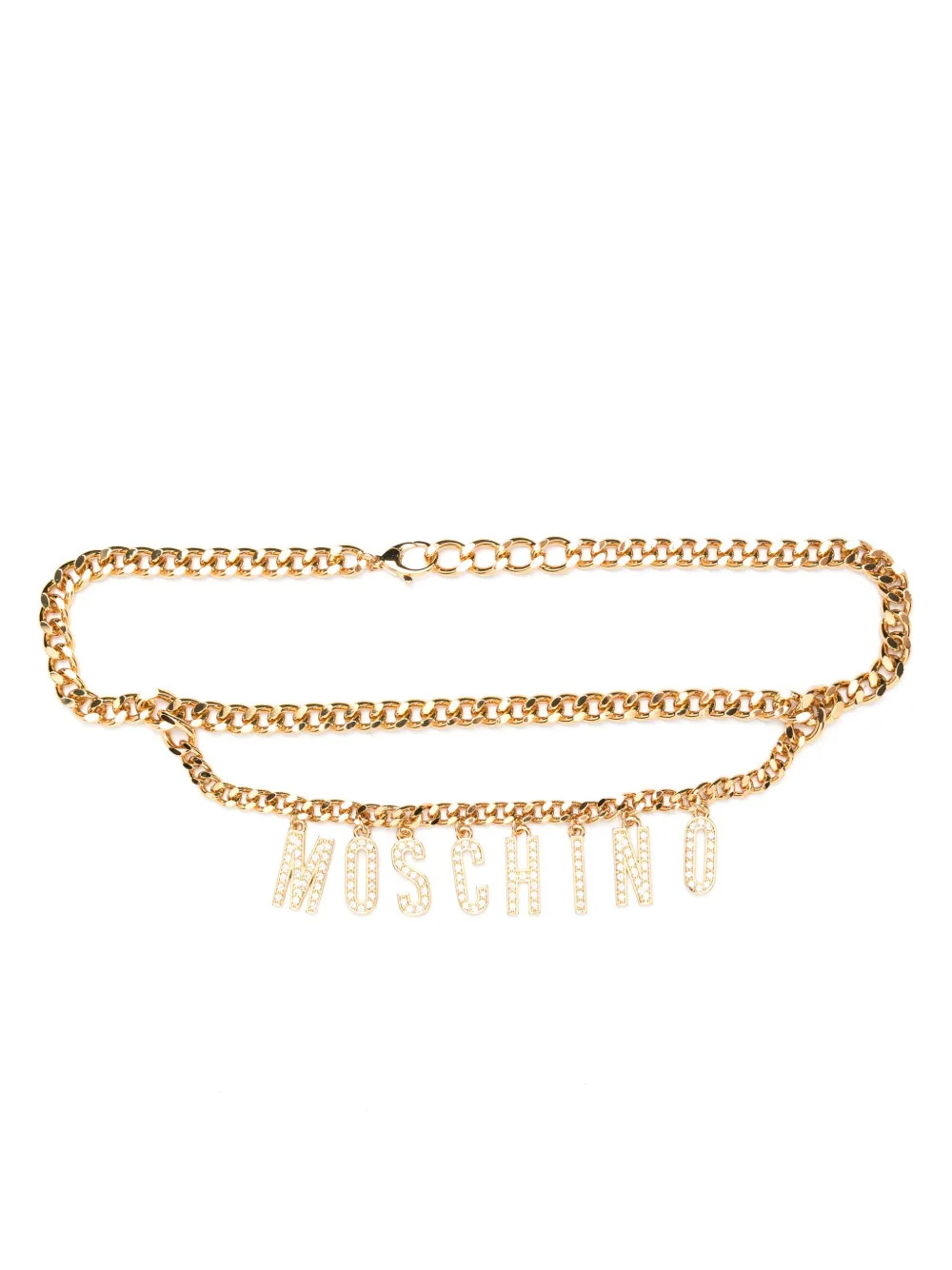 Moschino logo-lettering Chain Belt - Farfetch | Farfetch Global