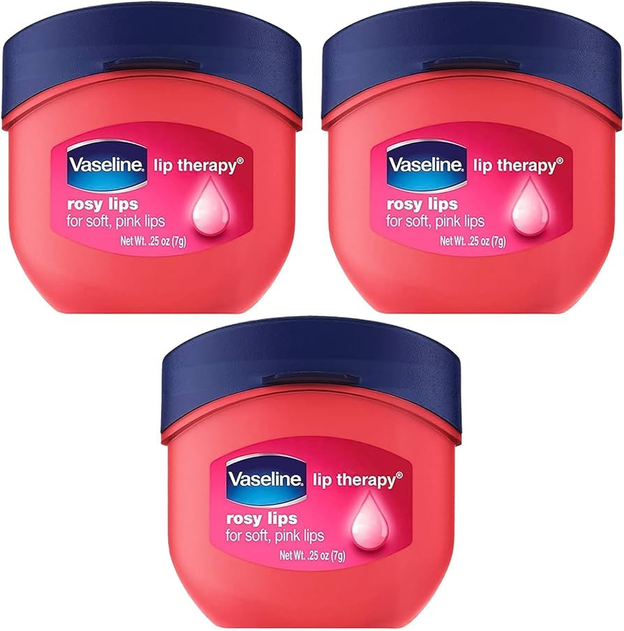 Vaseline Lip Therapy Rosy Lips 3-Pack – Moisturizing Lip Balm for Very Dry Lips in Mini Jars, 0... | Amazon (US)