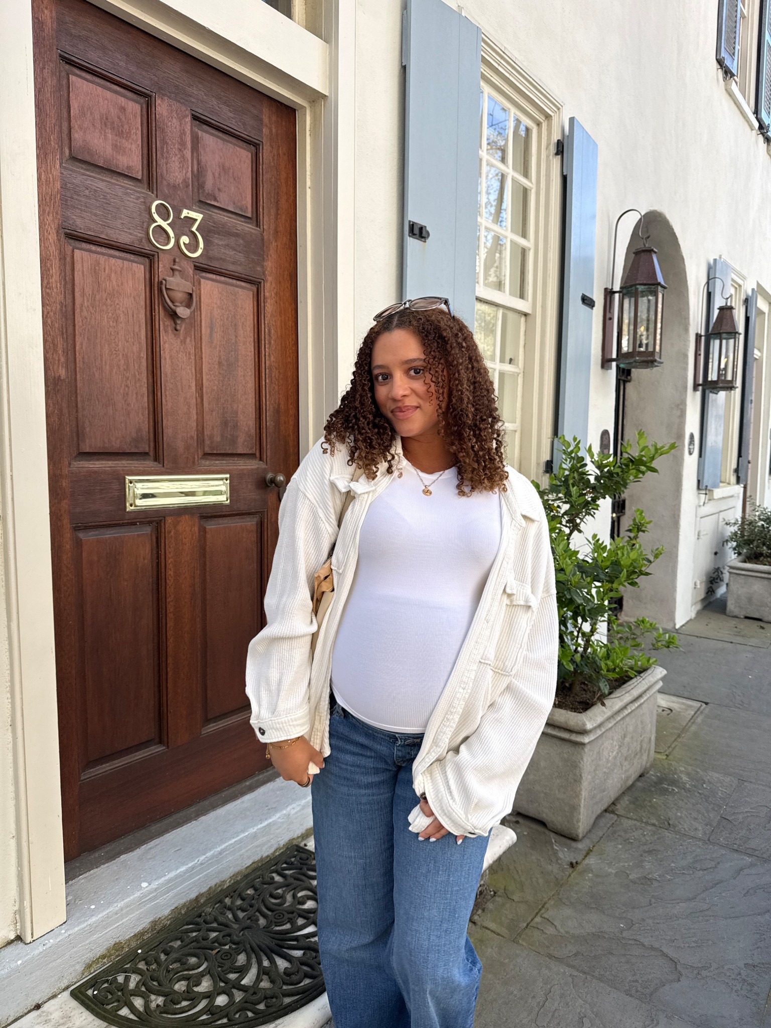 Simple outfit that’s bump friendly! Medium in everything

#LTKgrwm #LTKBump #LTKootd