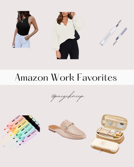 Amazon work favorites, sweater, bodysuit, shoes, fall outfits, office supplies 

#LTKunder100 #LTKunder50