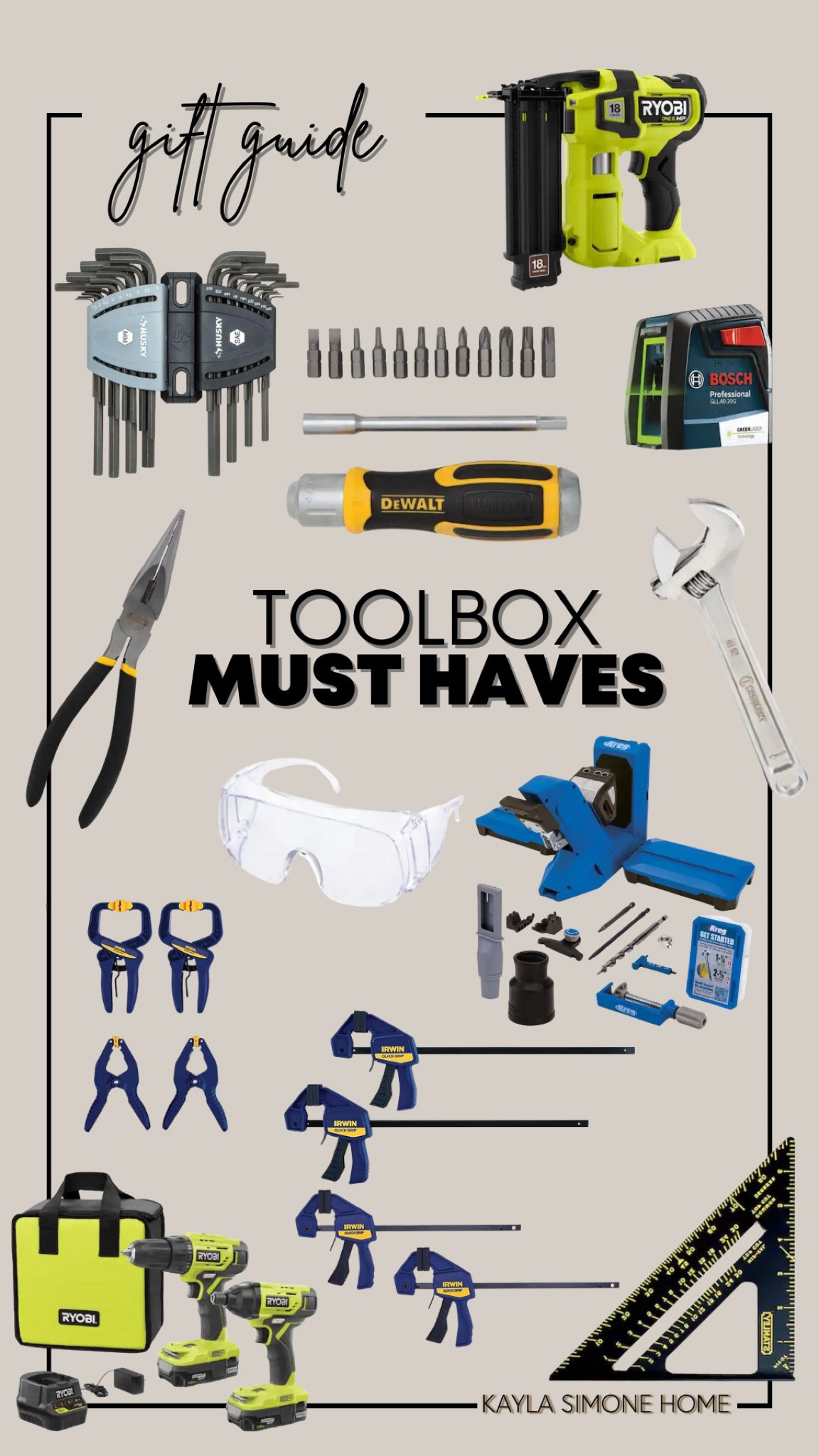 Here’s are some toolbox must haves I can’t live without- and they’d make a perfect gift for any DIY-er or someone who wants to build up their toolbox! 

#LTKunder100 #LTKHoliday #LTKGiftGuide