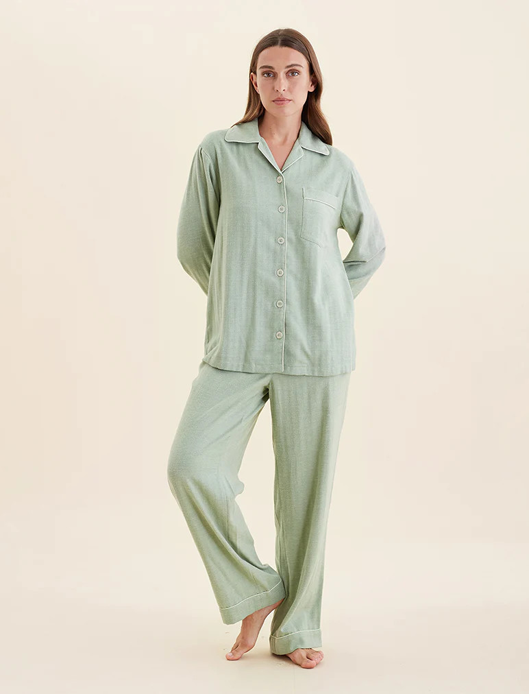 Super Soft Brushed Herringbone PJ Set | Papinelle Sleepwear US