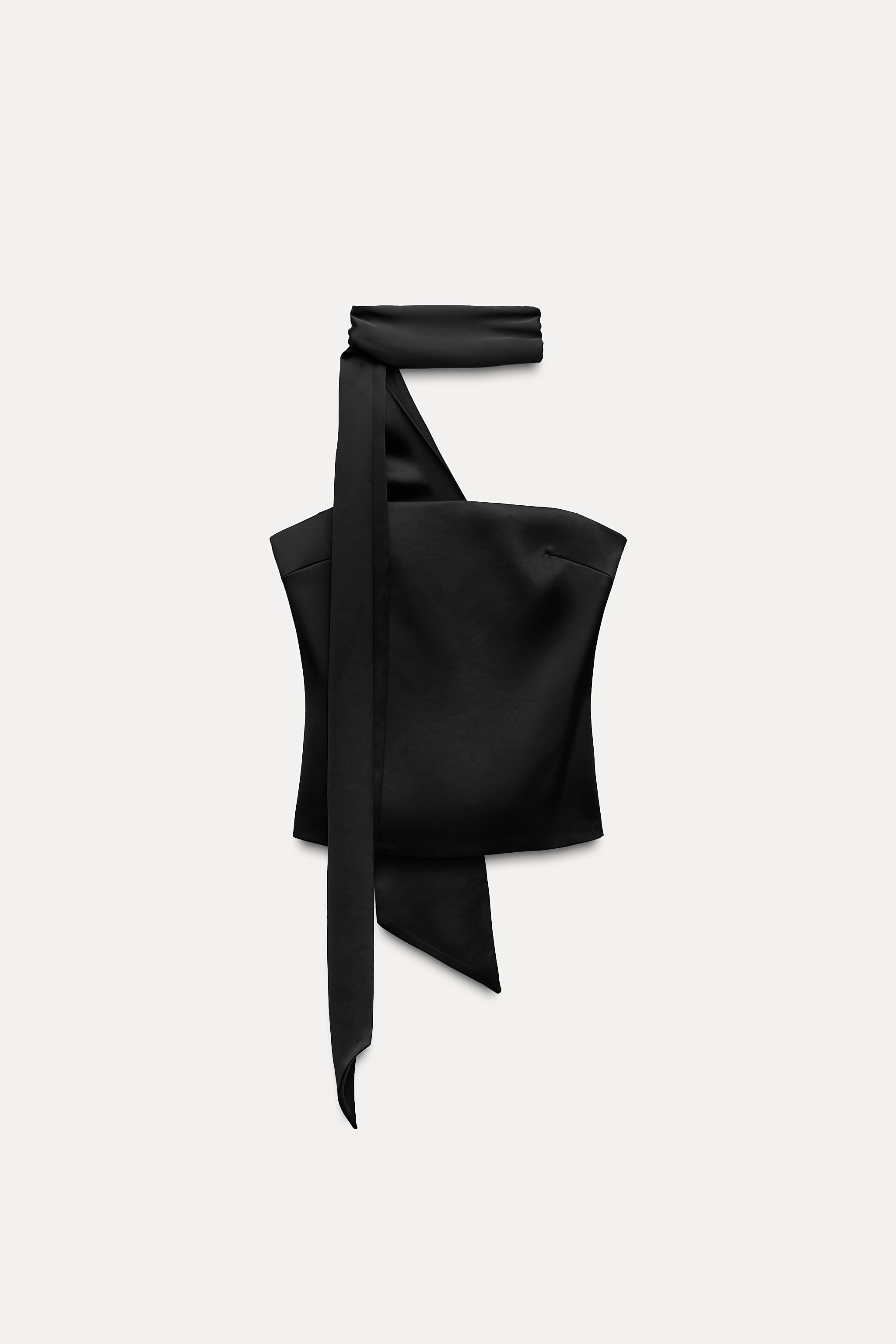 SATIN FOULARD TOP | Zara US