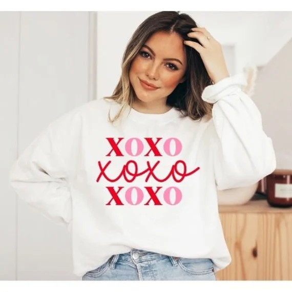 Super Cute XOXO Crewneck Sweatshirt for Valentines Day  | Etsy | Etsy (US)