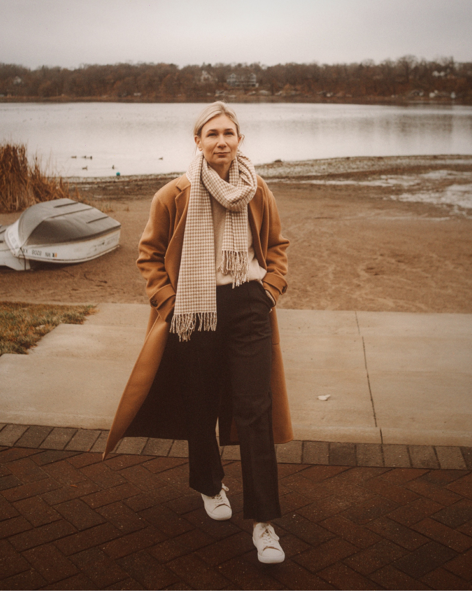 All of my recent faves in one look! This long camel colored coat is perfection! So warm and soft and hits at just the right length for my average height. These pull on wide leg pants are SO good - comfy like pajamas but so chic! I wear a small in the coat and pants and a medium in the sweater  

#LTKSeasonal