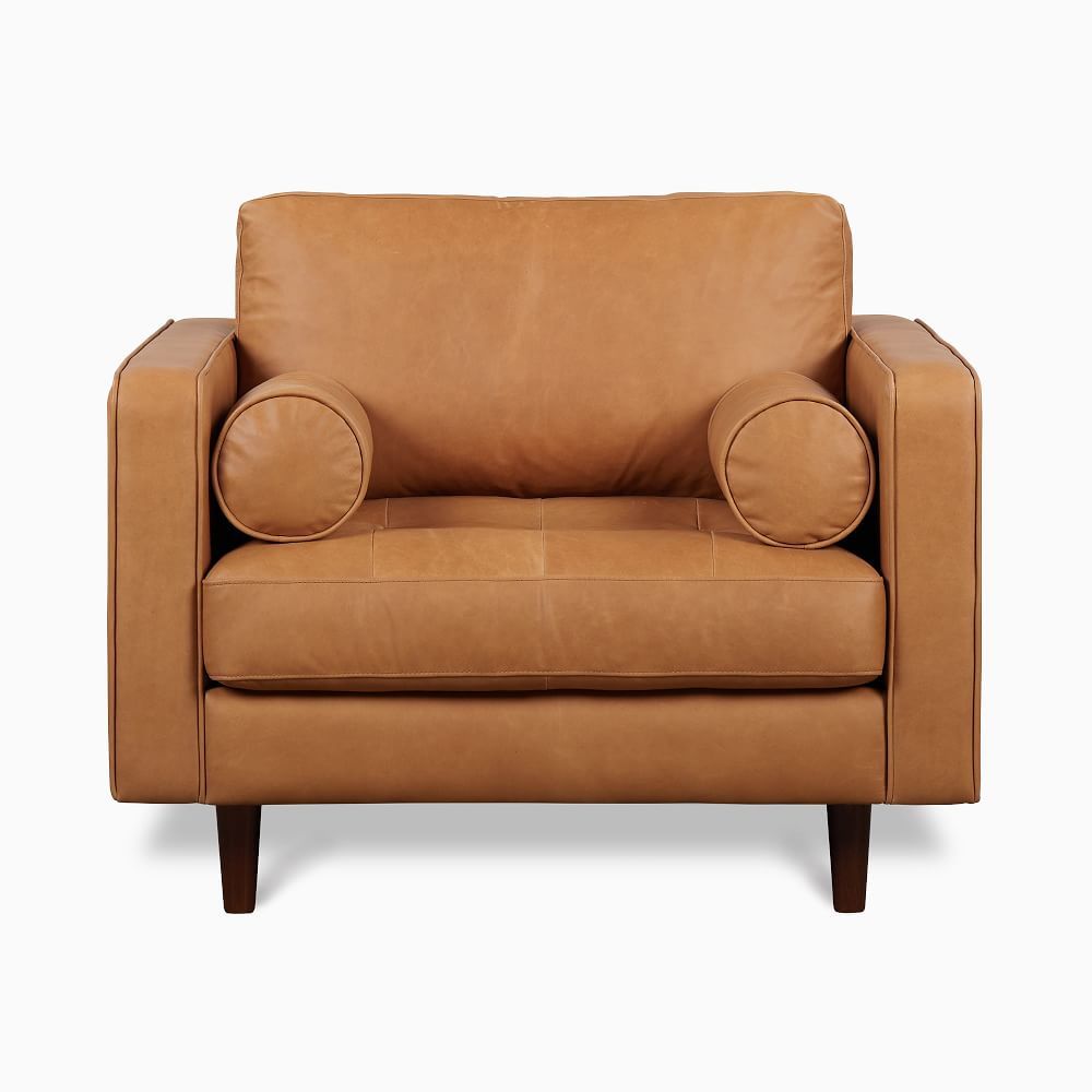 Dennes Leather Chair | West Elm (US)