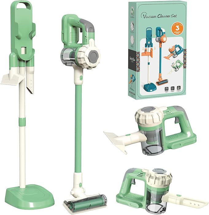 3-in-1 Kids Vacuum That Really Works, Toddler Toy Vacuum Cleaning Set for Children Aged 3+, Fun K... | Amazon (US)