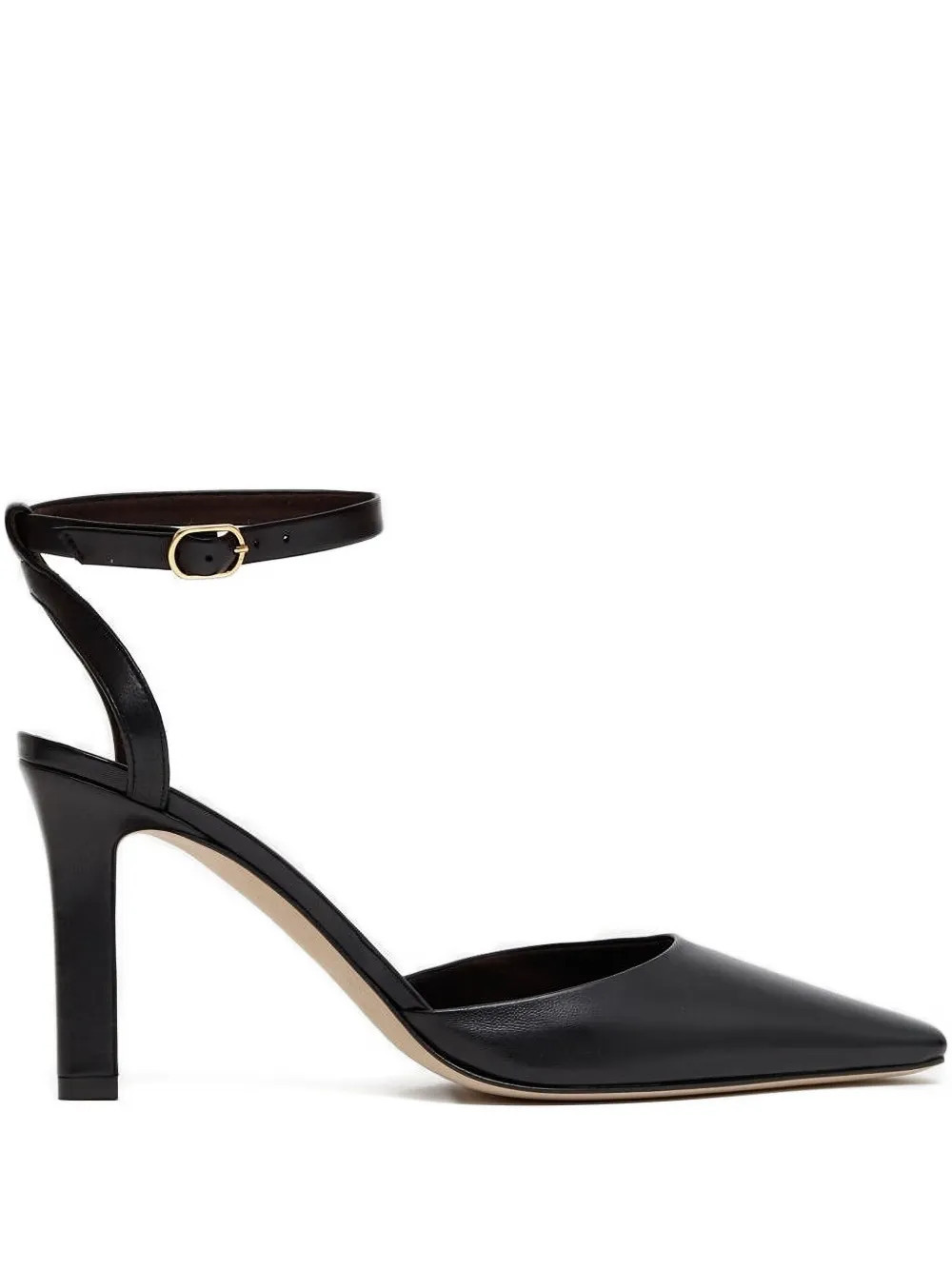 The Row ankle-strap pointed-toe flats - Black | Farfetch Global