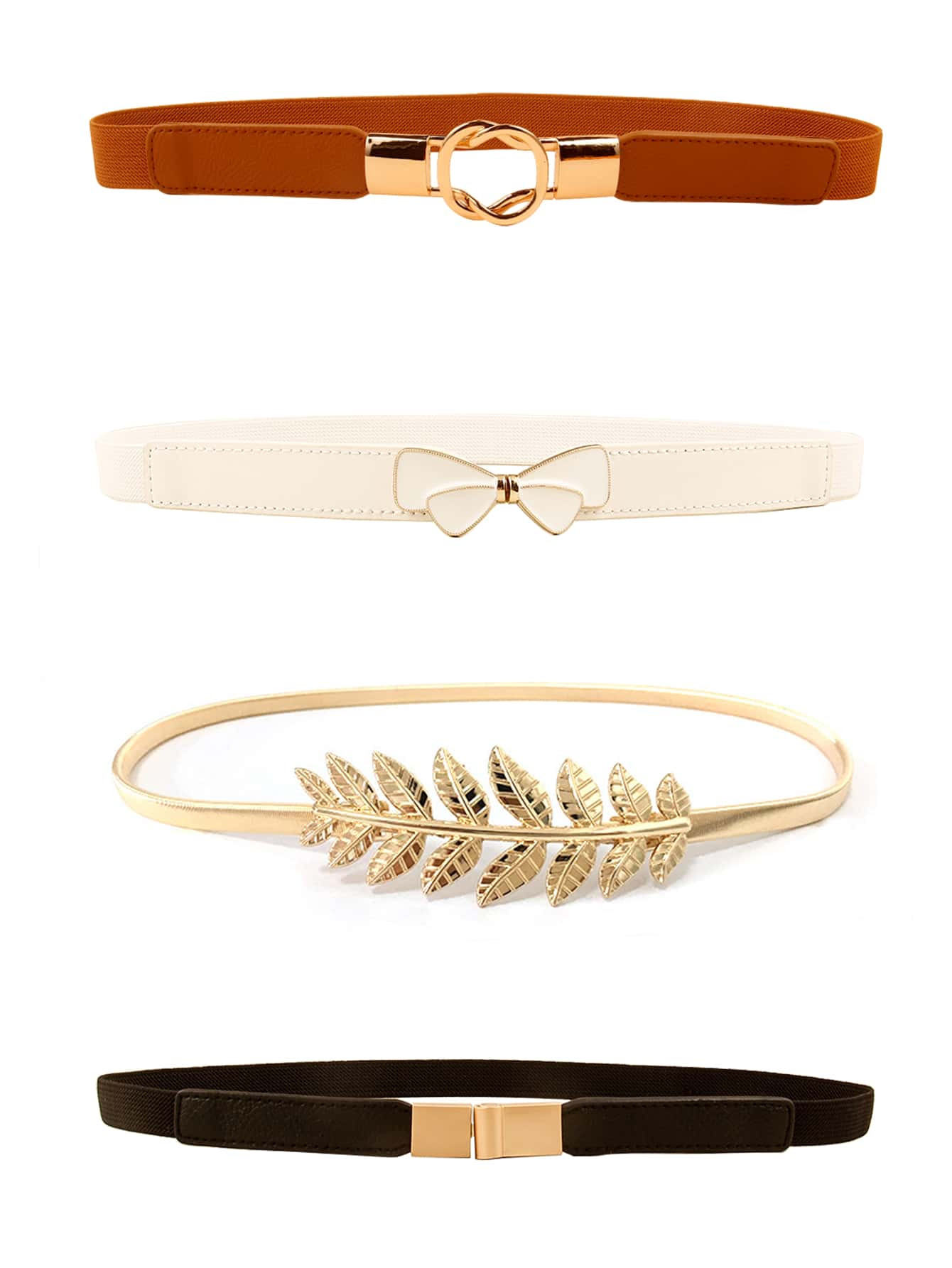 4pcs Skinny Belt | SHEIN
