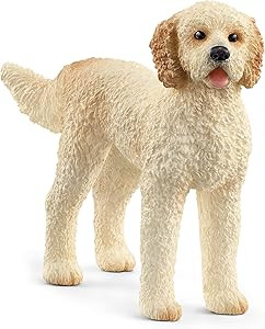 Schleich Farm World Goldendoodle Dog Figurine - Highly Detailed and Durable Animal Toy, Fun and E... | Amazon (US)