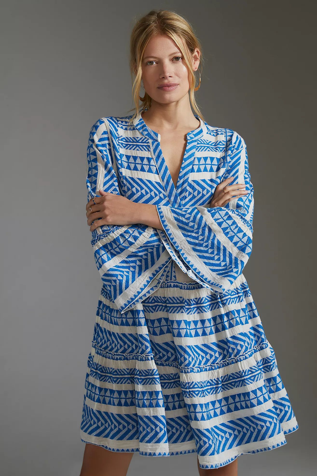 Devotion Twins Embroidered Ella Tunic Dress | Anthropologie (US)