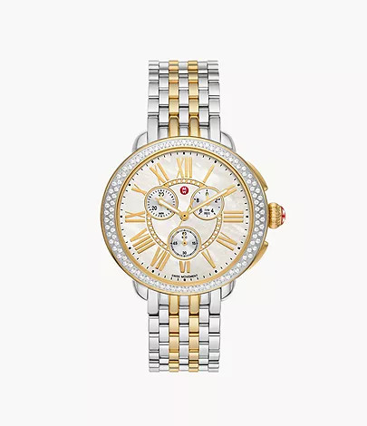 Serein Two-Tone 18K Gold-Plated Diamond Watch | Michele Watches