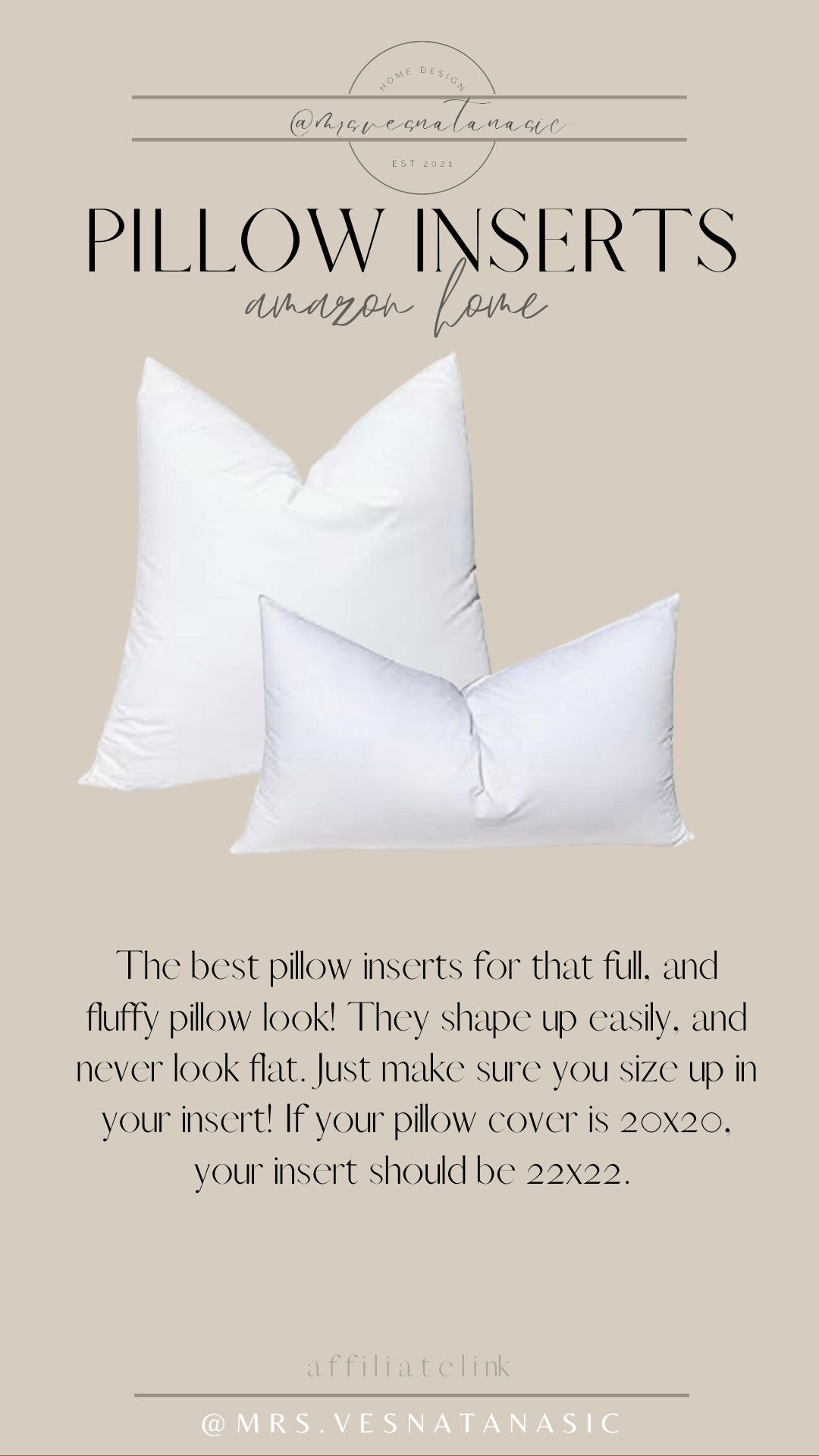 The best pillow inserts! | Amazon (US)