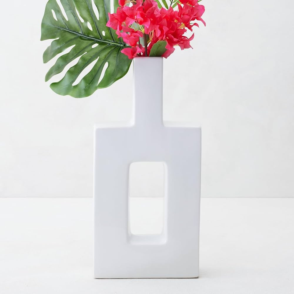 Z Gallerie Miami Vase, Modern Ceramic Flower Vase for Elegant Home Decor, Designed for Decorative... | Amazon (US)