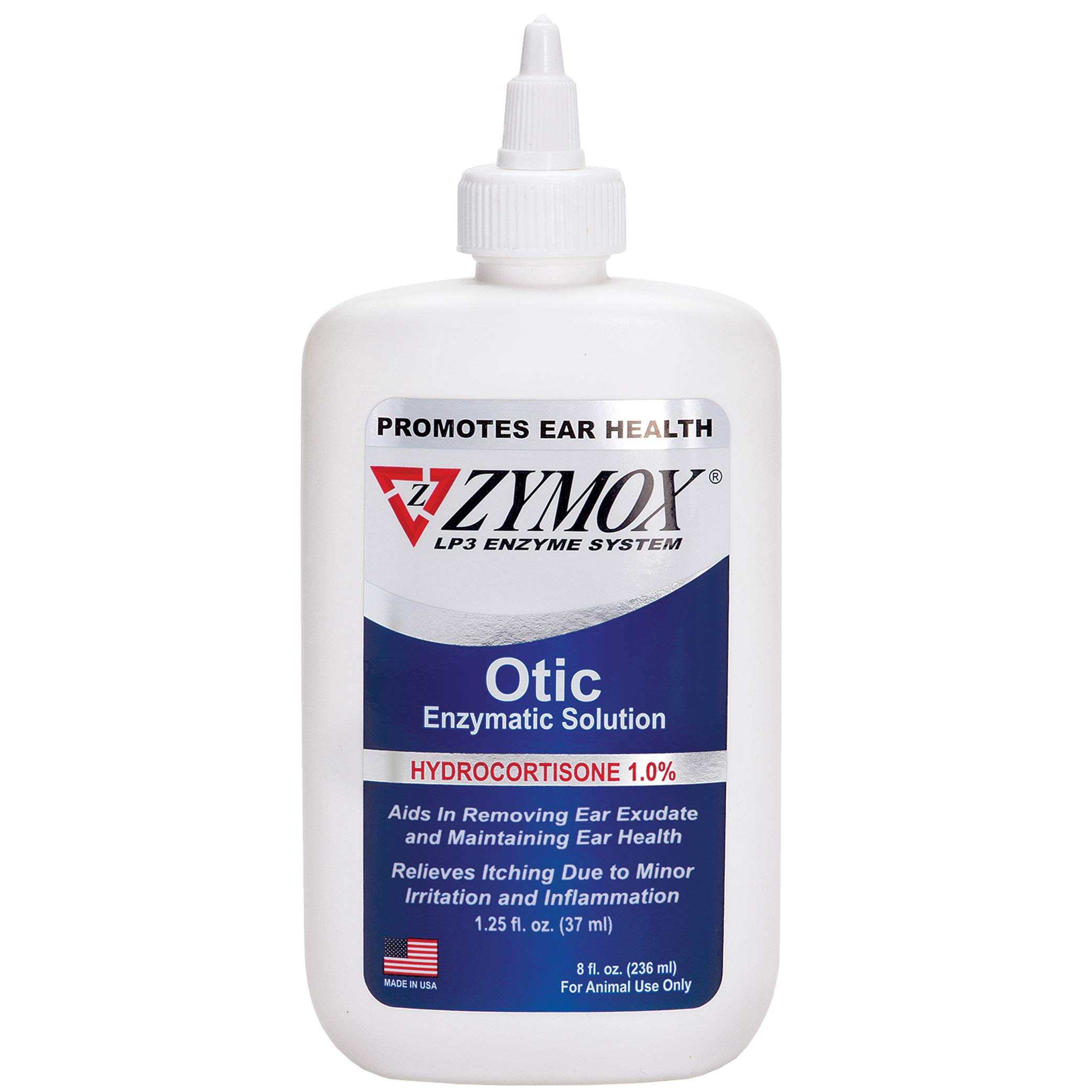 Zymox Otic Enzymatic Solution for Dogs and Cats to Soothe Ear Infections with 1% Hydrocortisone f... | Amazon (US)