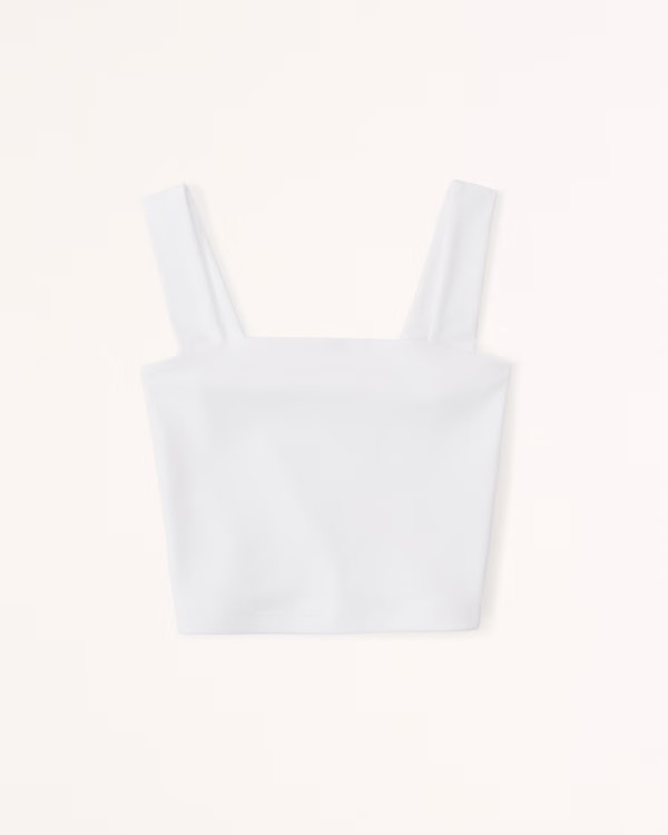 Double-Layered Seamless Fabric Squareneck Tank | Abercrombie & Fitch (US)