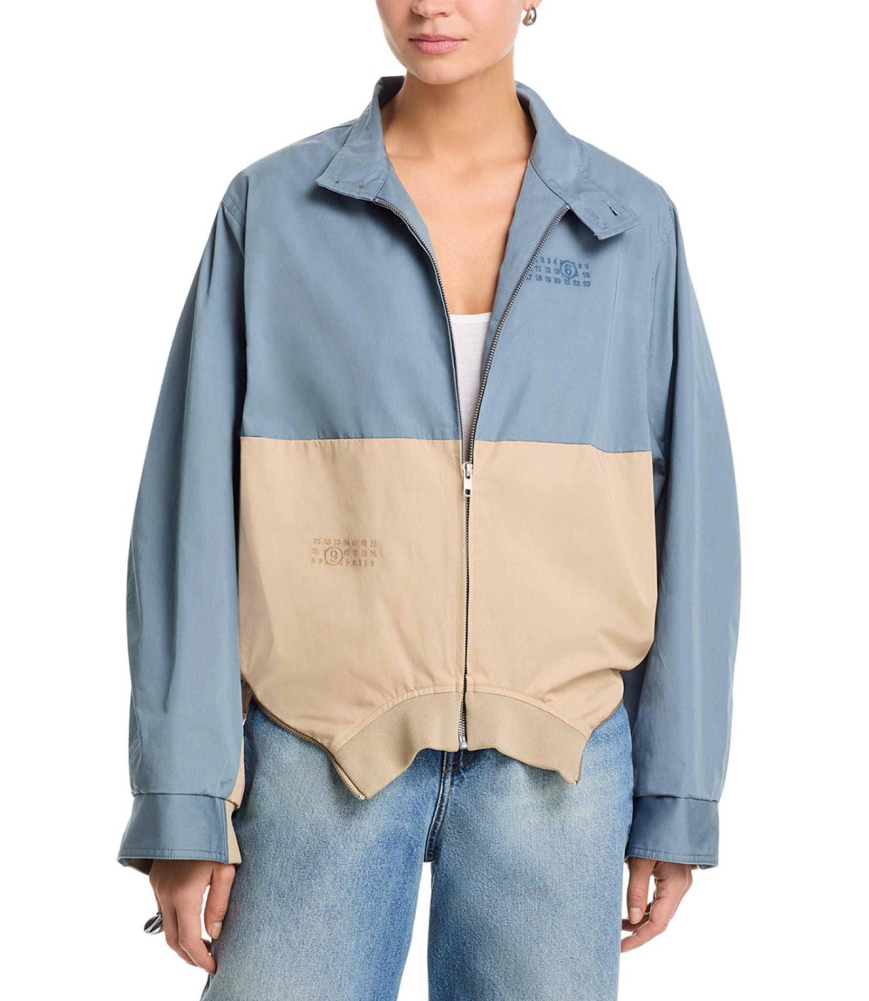 Sporty meets chic 🤍 This MM6 sports jacket is the perfect lightweight layer to elevate any casual look. I love pairing it with leggings, denim, or wide-leg trousers for an effortless off-duty vibe. On sale now—grab it before it’s gone! #LTKSale #LTKStyle #MM6 #CapsuleWardrobe #TravelStyle #MinimalStyle

#LTKootd #LTKMidsize #LTKSaleAlert