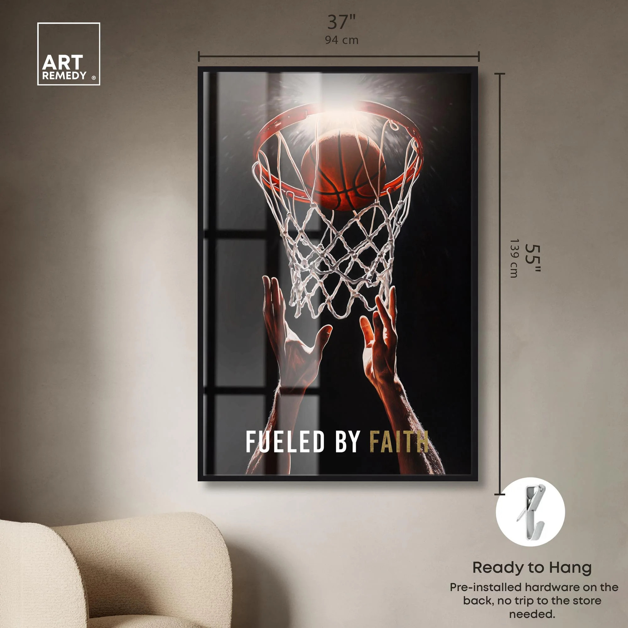 Fueled by Faith Basketball Shadowbox by Art Remedy | Bed Bath & Beyond