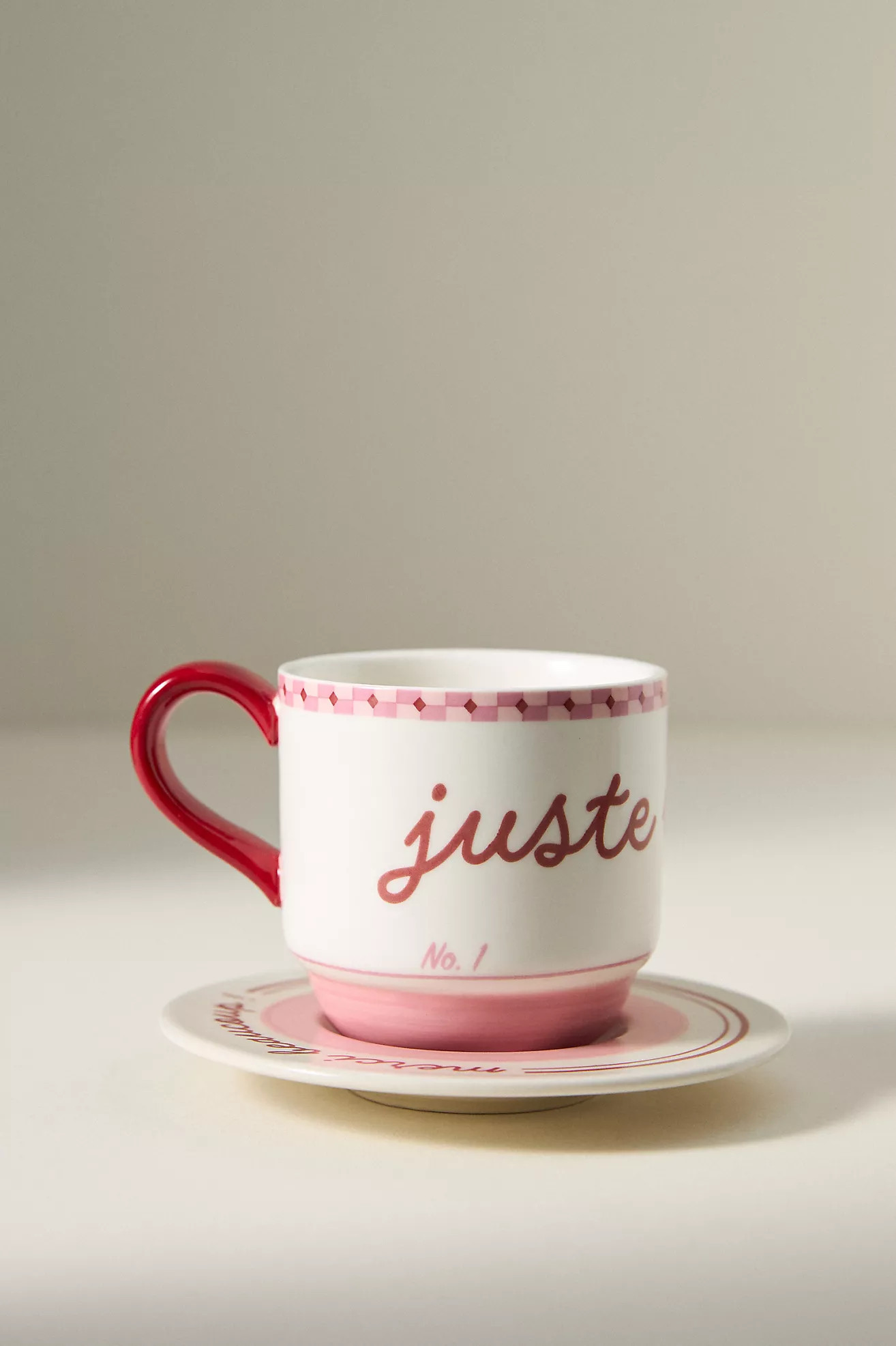Café Violette Handpainted Stoneware Espresso Cup & Saucer | Anthropologie (US)