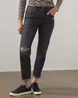 Boyfriend Distressed Peekaboo Jeans | Chico's