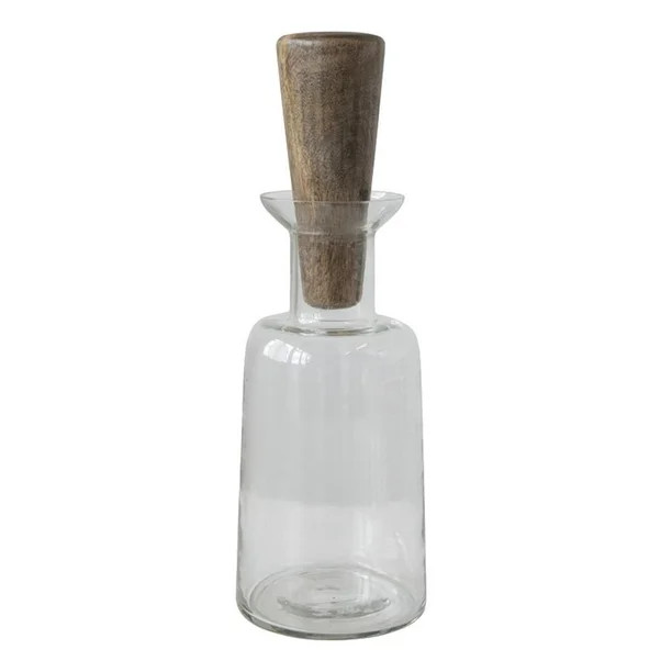 Creative Co-Op DF5050 Glass Decanter w/Wood Stopper | Walmart (US)