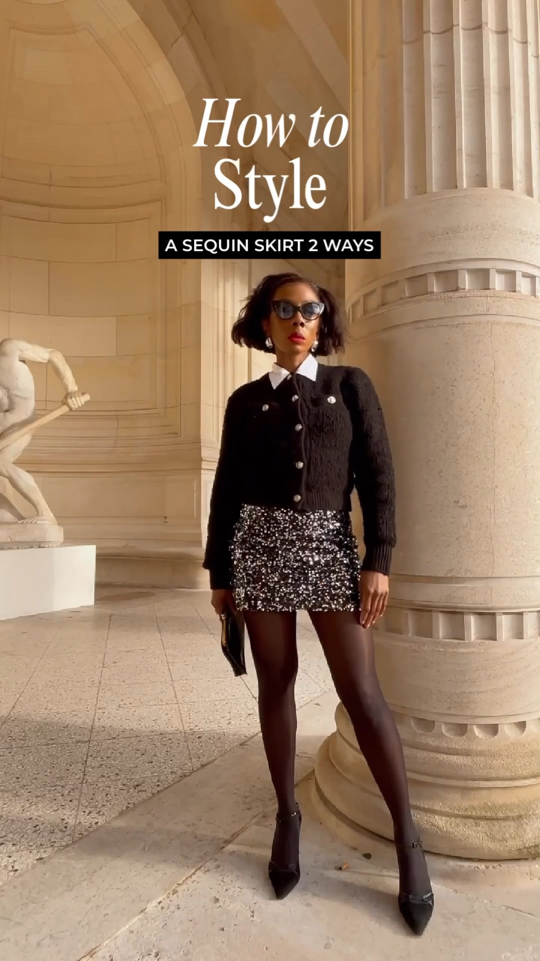 One sequin skirt, two effortlessly chic outfits.✨

Sequins are the ideal choice for New Year’s Eve. Festive and elevated… sequin skirts can add flavor to any outfit.

Styled here in 2 different ways, these sequin skirt outfits are festive without over doing it.  Sequin skirts can be worn with anything, as shown here. Whether you want a more structured look with a blazer, or Parisian inspired ensemble, sequins can make any outfit look good.

#LTKStyle #LTKStyleTip #HolidayOutfit #SequinSkirt #NYEoutfit #NewYearsEveOutfit #NYEparty

#LTKootd #LTKHoliday #LTKSeasonal