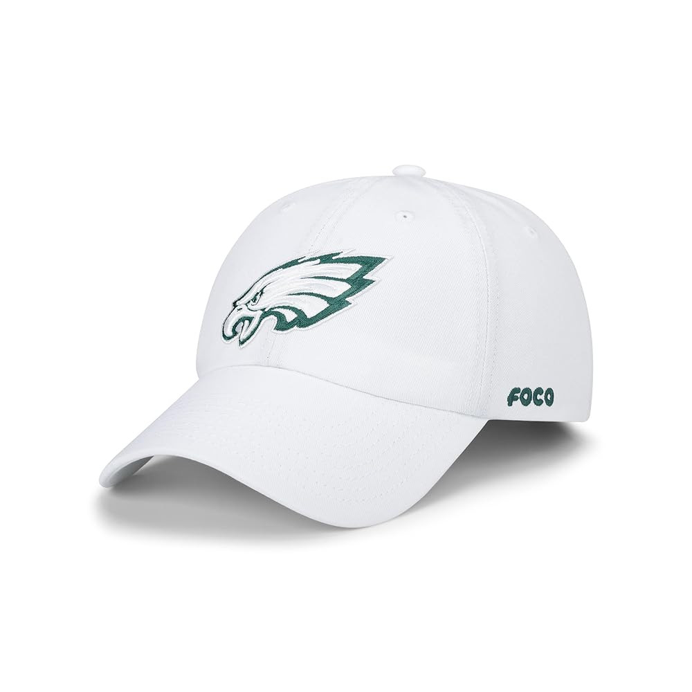 FOCO Men's NFL Pastel White Primary Team Logo Casual Cap | Amazon (US)