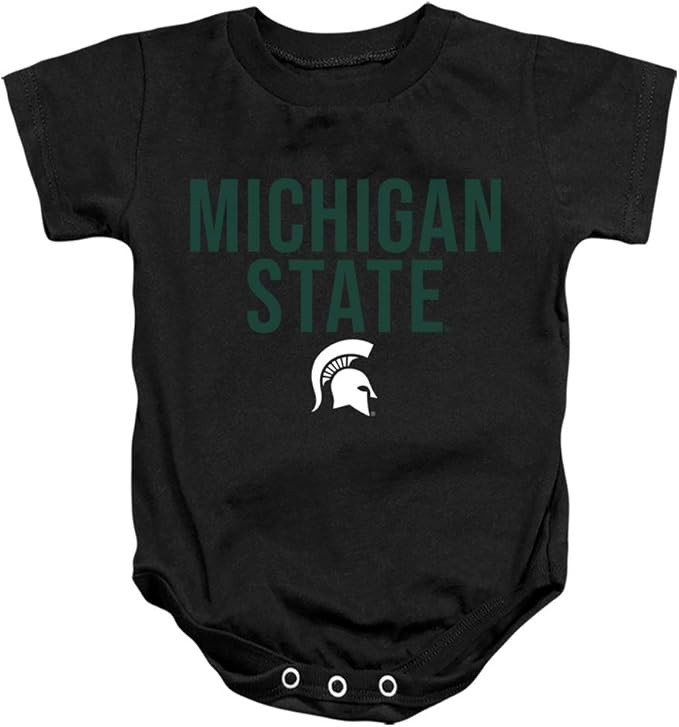Michigan State University Stacked Unisex Infant Snap Suit for Baby | Amazon (US)