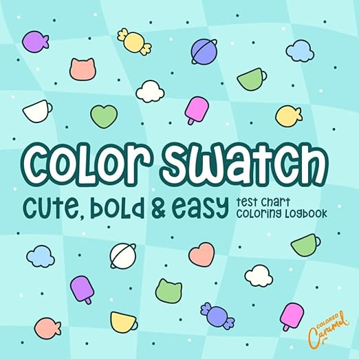 Color Swatch: Cute, Bold & Easy Test Chart Coloring Logbook | Amazon (US)
