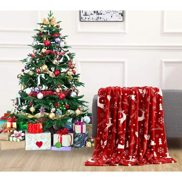 Elegant Comfort 50 x 60 Blanket Gift Christmas Throw | Walmart (US)